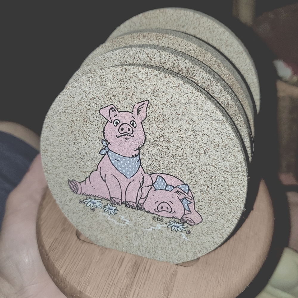 Vintage Thirsty Stone coasters